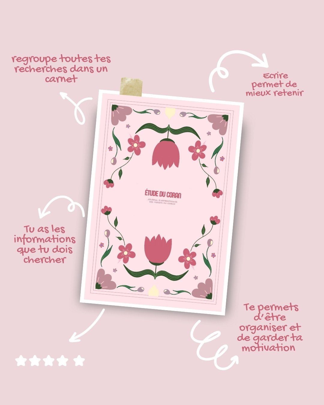 Les 3 journaux d’étude - Stickers et surligneur en cadeau