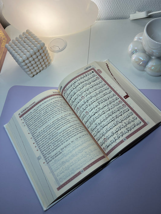 Coran Arabe/Français - Blanc et Doré