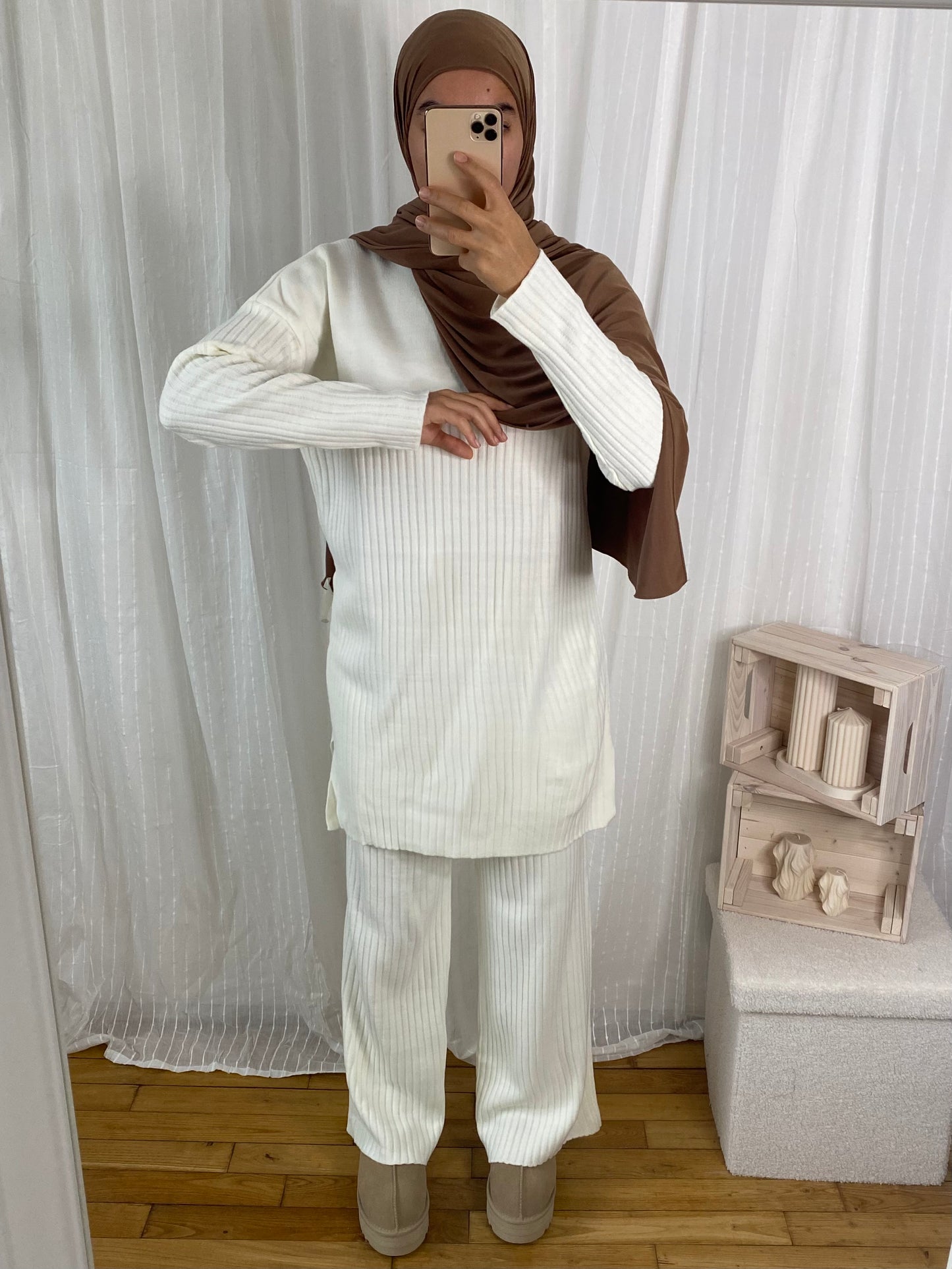 Ensemble Imene en Laine (plusieurs couleurs)