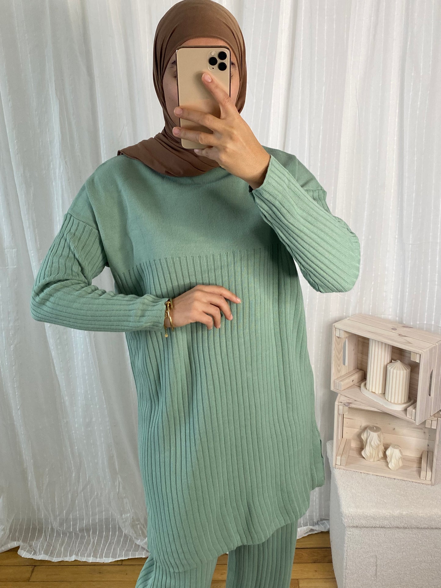 Ensemble Imene en Laine (plusieurs couleurs)