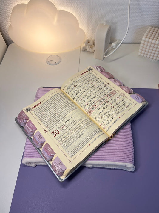 Précommande Coran gris avec onglets nude plastifiés