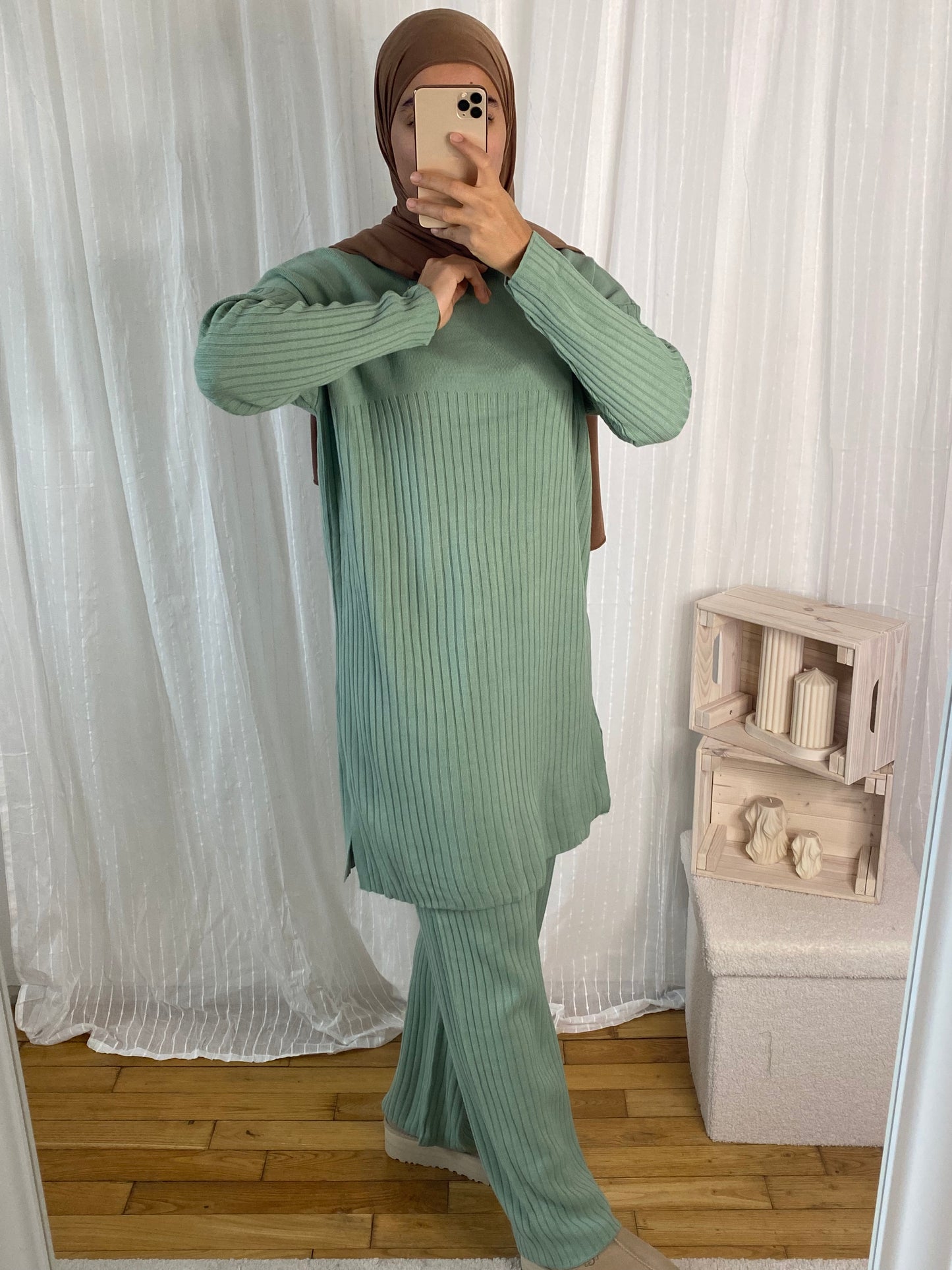 Ensemble Imene en Laine (plusieurs couleurs)