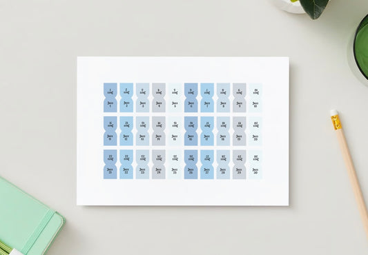 Onglets Juzz rigides plastifiés - Bleu