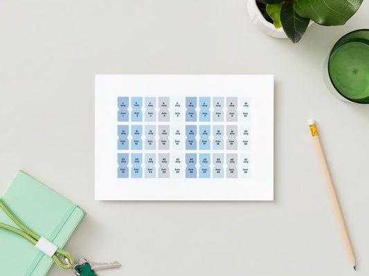 Onglets Juzz rigides plastifiés - Bleu