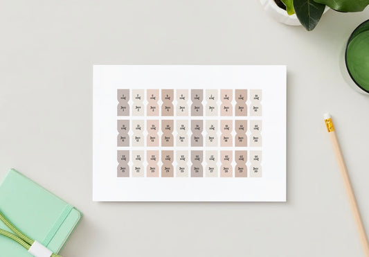 Onglets Juzz rigides plastifiés - Beige taupe