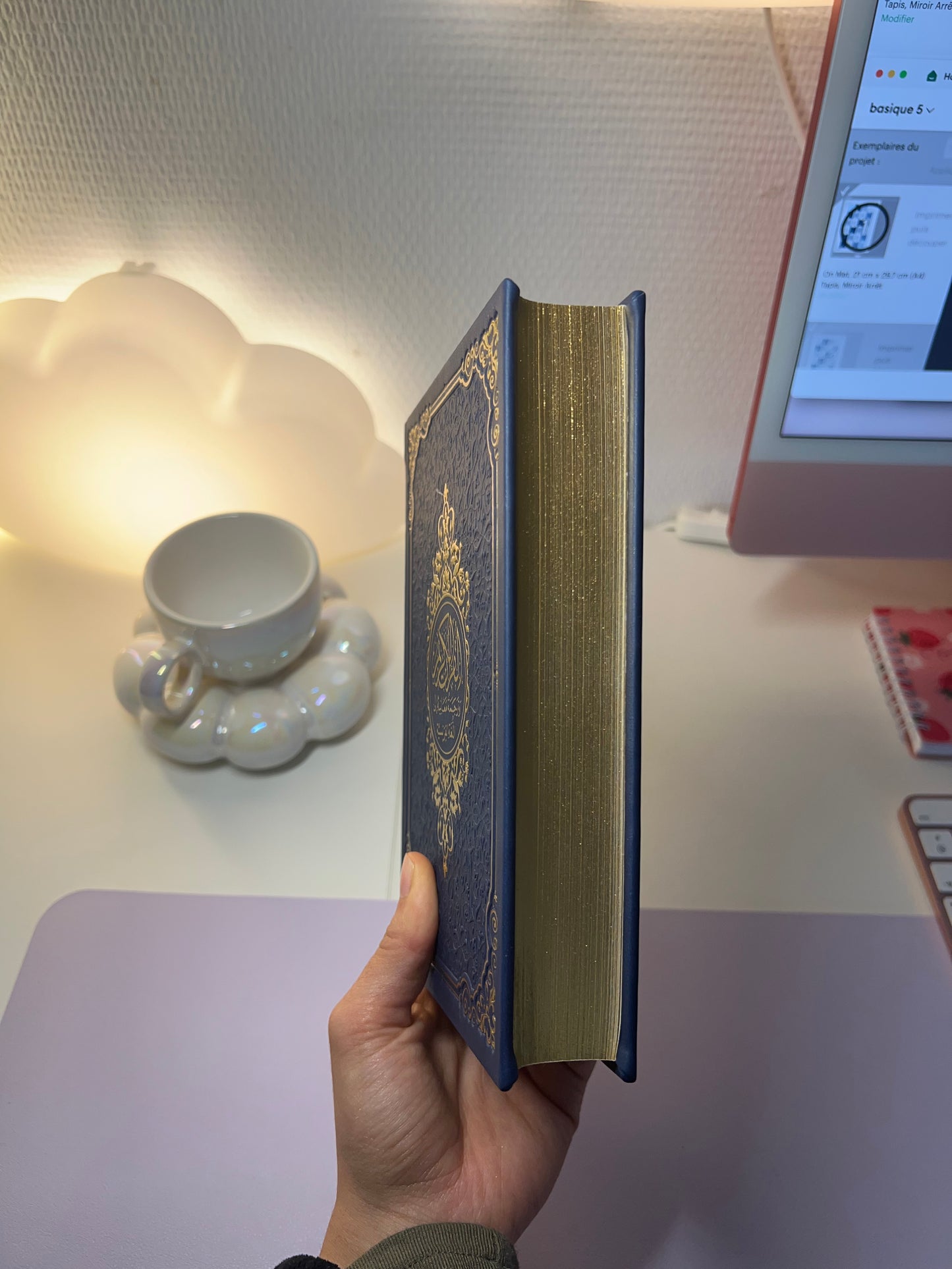 Coran QR code - Bleu nuit 14x20cm