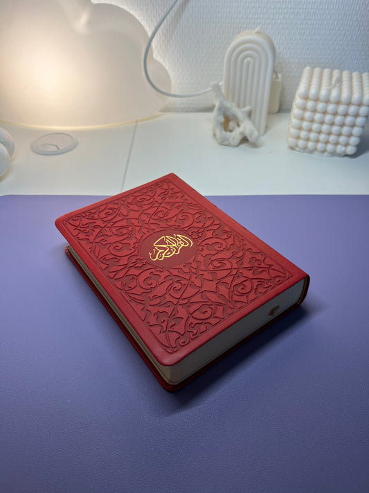 Qur’an QR code - Rouge Cerise(format de poche 12x17)