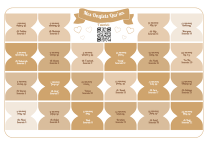 Onglets Qur’an - Beige Gold