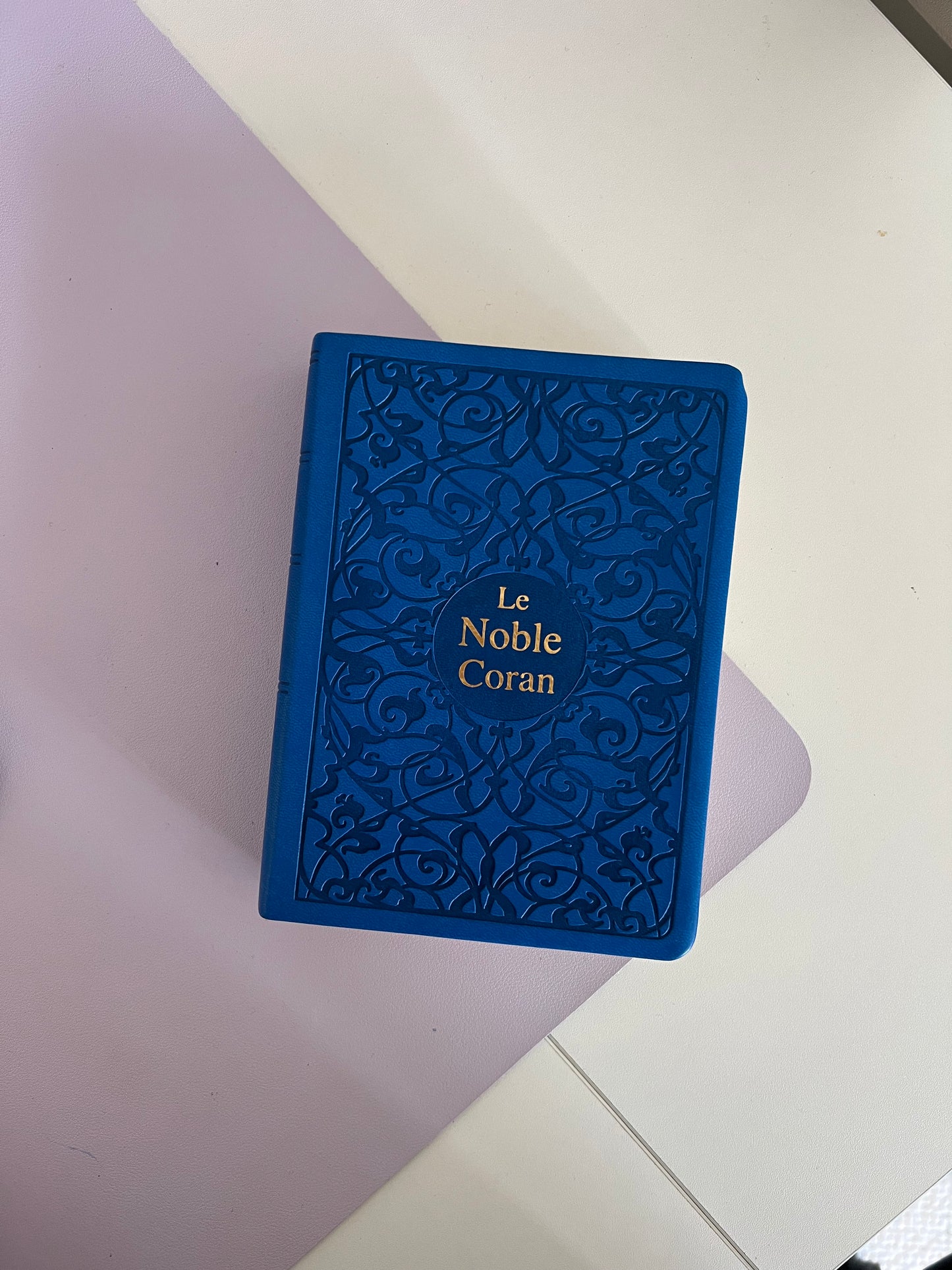 Coran bleu QR code - Format poche 12x17cm couverture souple