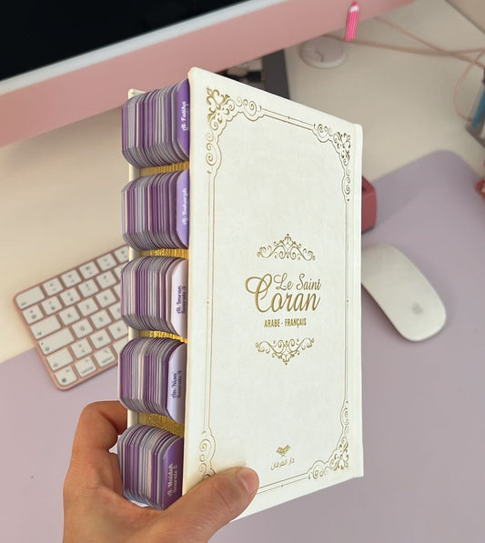 Coran avec onglets rigides prêt à l’envoi