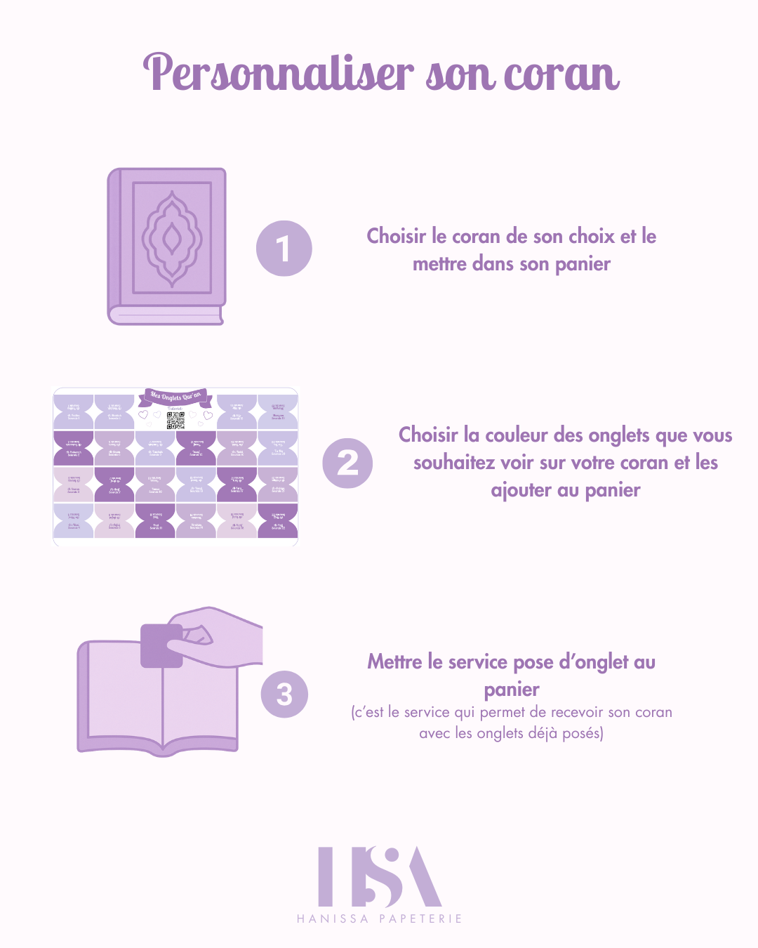 Coran arabe français - Couverture en daim Rose poudré