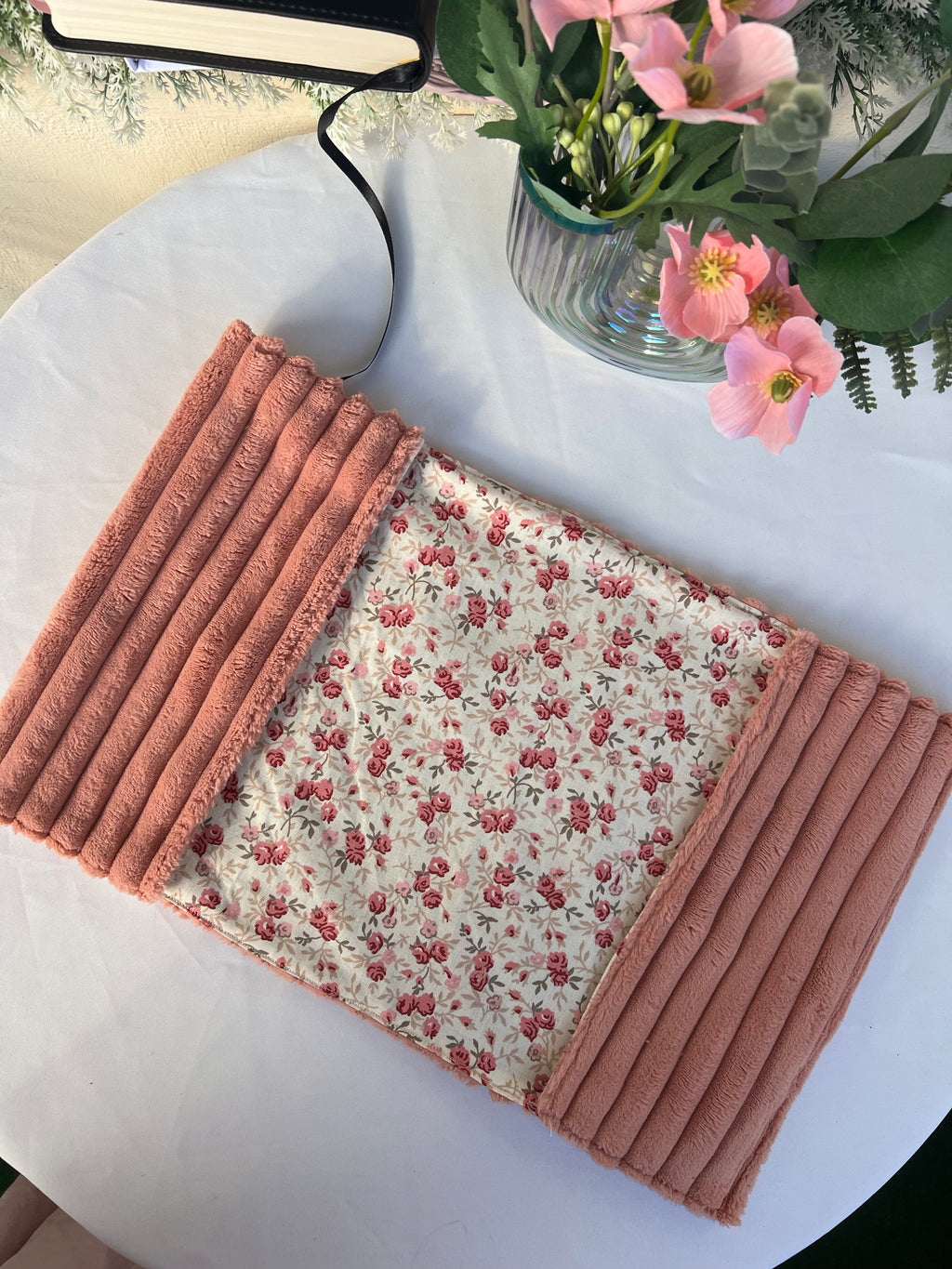 Protège coran élastique - rose