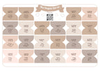 Onglets sourates rigides plasifiés - Beige/Taupe