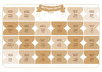 Onglets sourates rigides plastifiés - Beige Gold