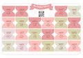 Onglets sourates rigides plastifiés - Matcha/framboise